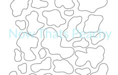 How To Stencil On Fabric | Free Cow Print Printable Template | Now with Free Printable Cow Stencil