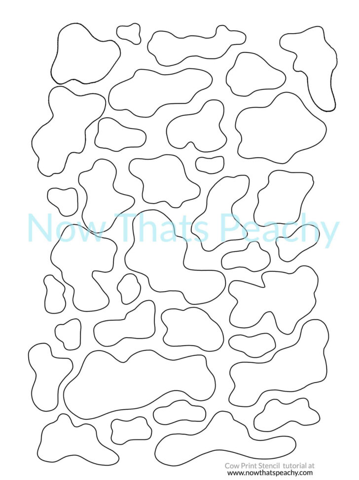 Free Printable Cow Stencil