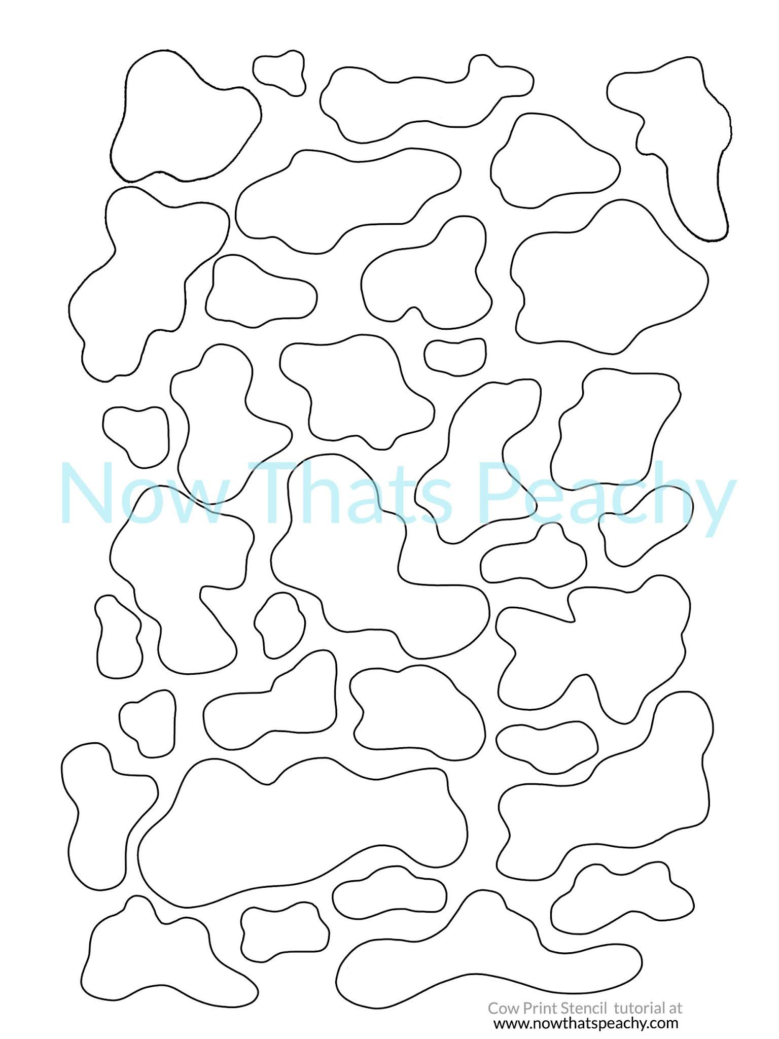 How To Stencil On Fabric | Free Cow Print Printable Template | Now with Free Printable Cow Stencil