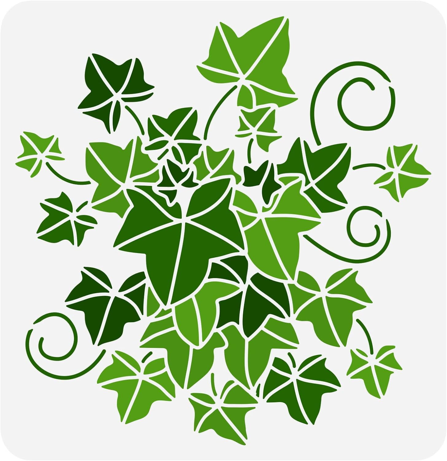 Ivy Painting Stencil 11.8X11.8Inch Reusable Vine Drawing Template throughout Free Printable Ivy Stencils