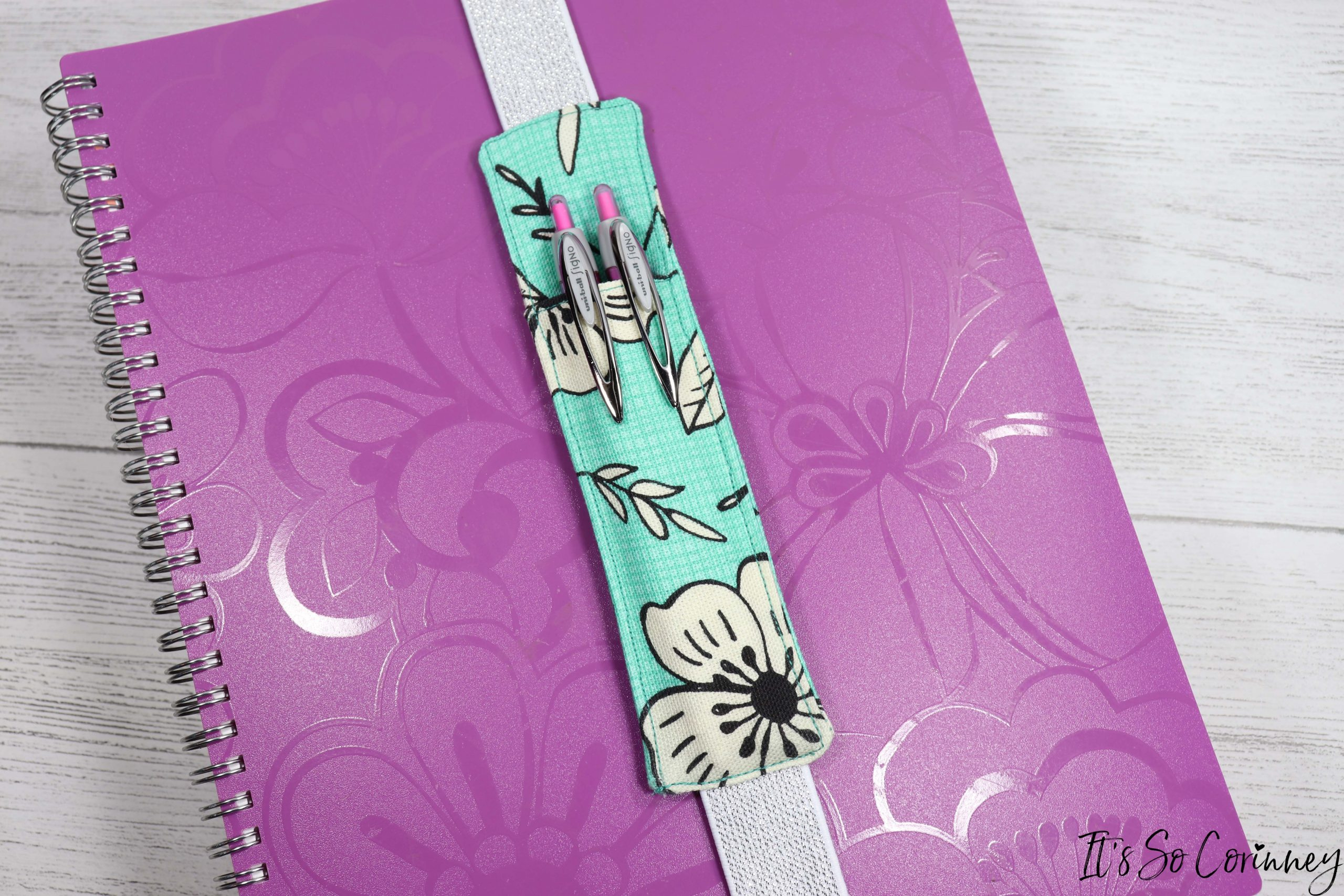 Journal Pen Holder Sewing Tutorial - It&amp;#039;S So Corinney for Free Printable Lanyard Pen Holder Pattern