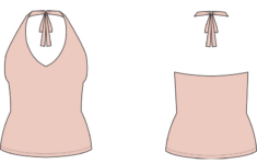 Jovi Knit Halter Top Pdf Sewing Pattern | Instant Download! for Free Printable Halter Top Pattern