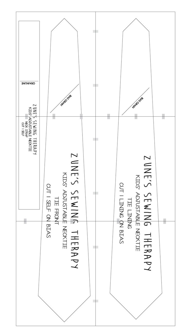 Kids Necktie Pattern pertaining to Free Printable Cravat Pattern