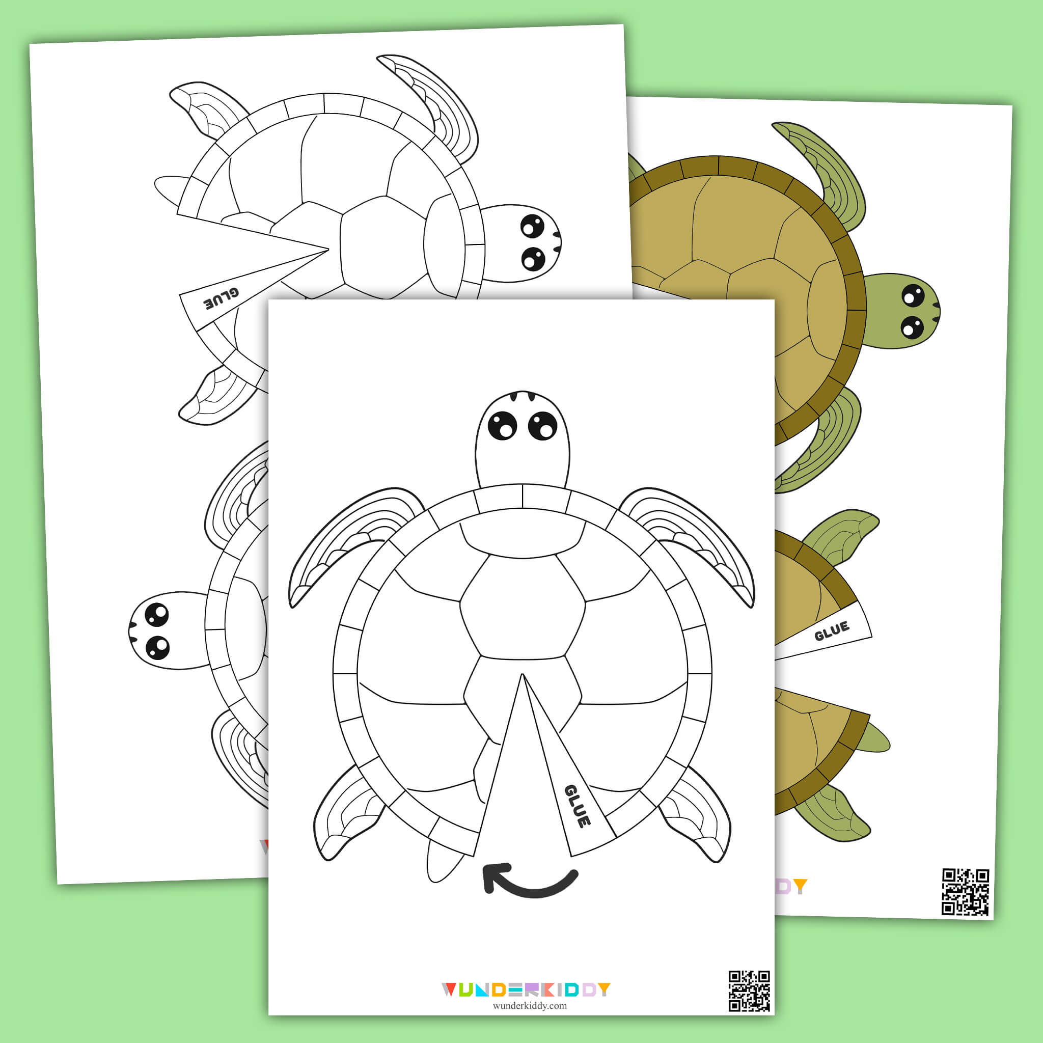 Kostenlose Schildkröten-Bastelvorlage Für Kinder Zum Ausdrucken in Free Printable Sea Turtle Template