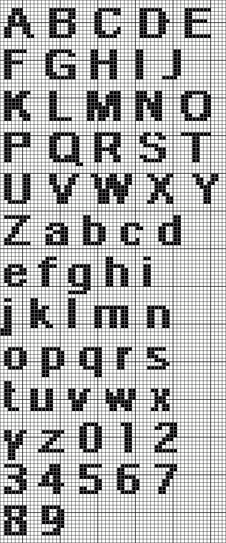 Left Col Here throughout Cross Stitch Alphabets Free Printable