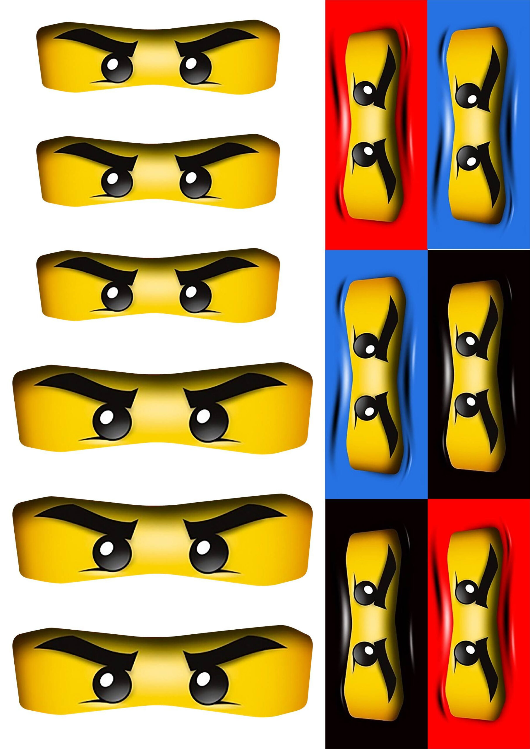 Lego Ninjago Party Favor Ideas - Rays Of Bliss regarding Lego Ninjago Eyes Free Printable