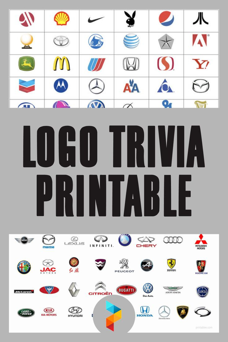 Logo Trivia - 10 Free Pdf Printables | Printablee regarding Free Printable Guess the Logo Game