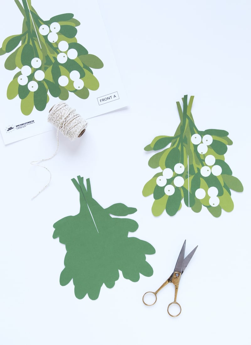 Make An Easy Mistletoe Ball - Paging Supermom with regard to Free Mistletoes Printable