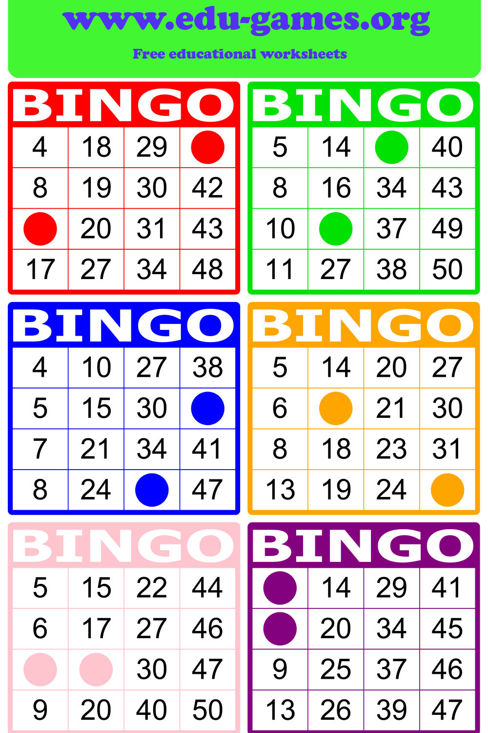 Math Bingo | Free Printable Pdf Math Bingo Cards in Free Math Bingo Games Printable