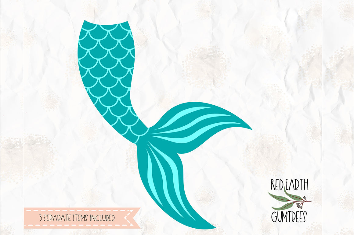 Mermaid Tail, Clam, Shell Cut File In Svg, Dxf, Png, Pdf Formats pertaining to Free Printable Mermaid Tail Stencil