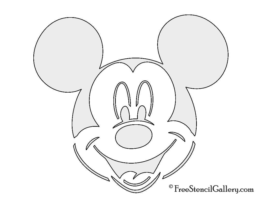 Mickey Mouse Stencil - 8 Free Pdf Printables | Printablee within Free Printable Mickey Mouse Head Stencils