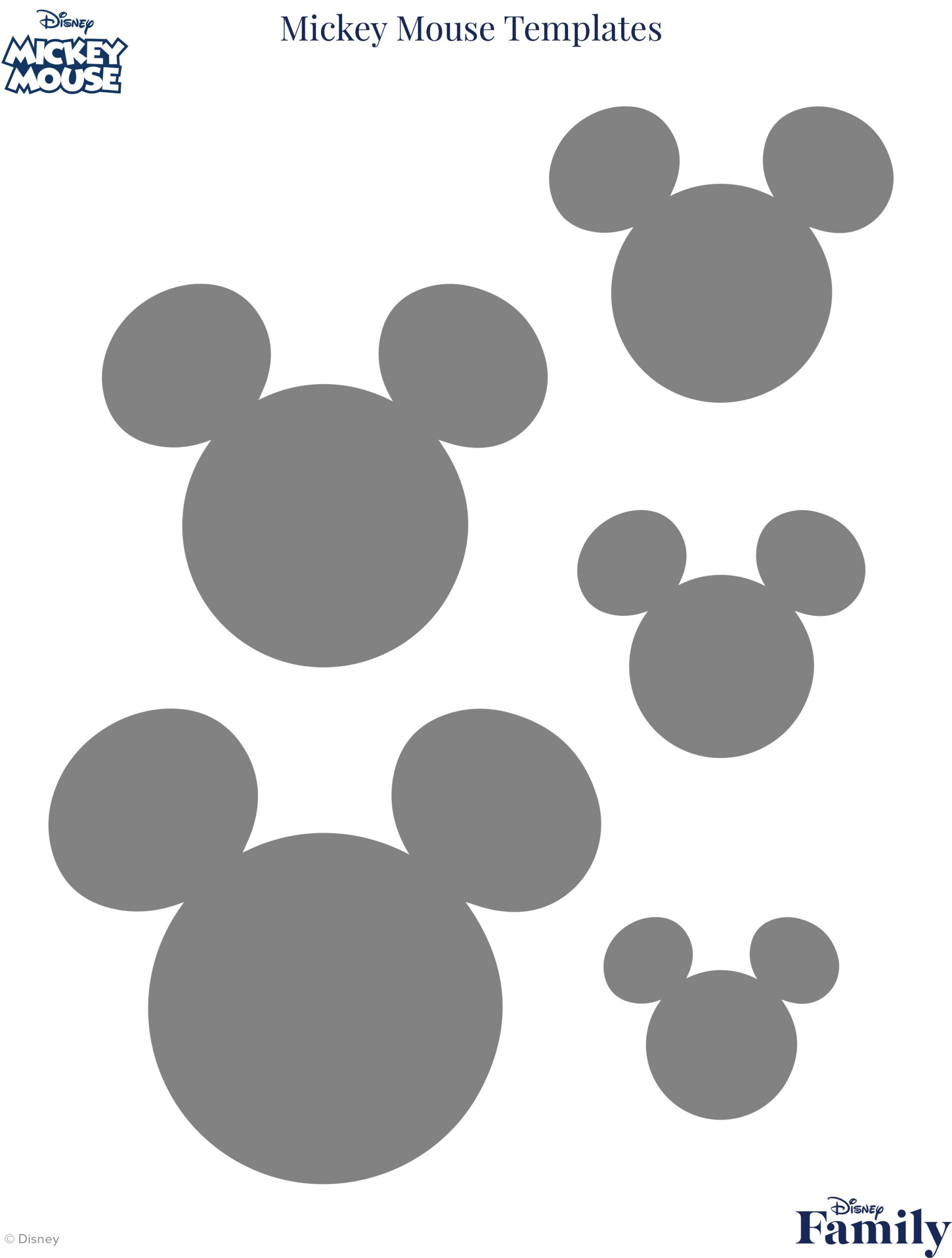 Mickey Mouse Template | Disney News inside Free Printable Mickey Mouse Head Stencils