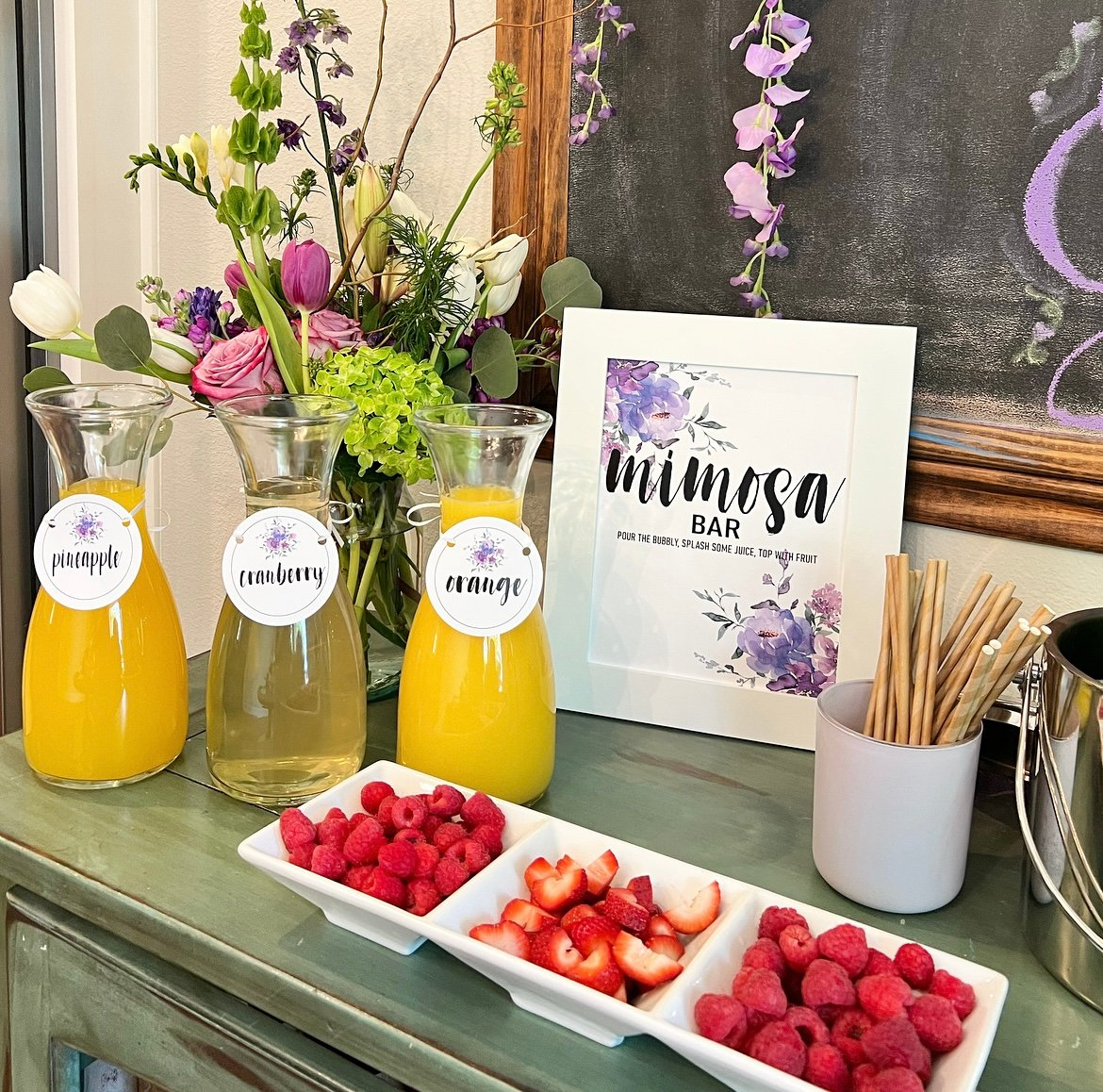Mimosa Bar Printables with regard to Free Printable Mimosa Bar