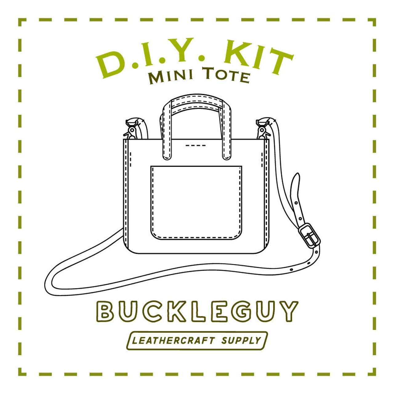 Mini Tote Bag Leather Pattern, Pdf Template - Buckleguy regarding Free Printable Small Purse Patterns