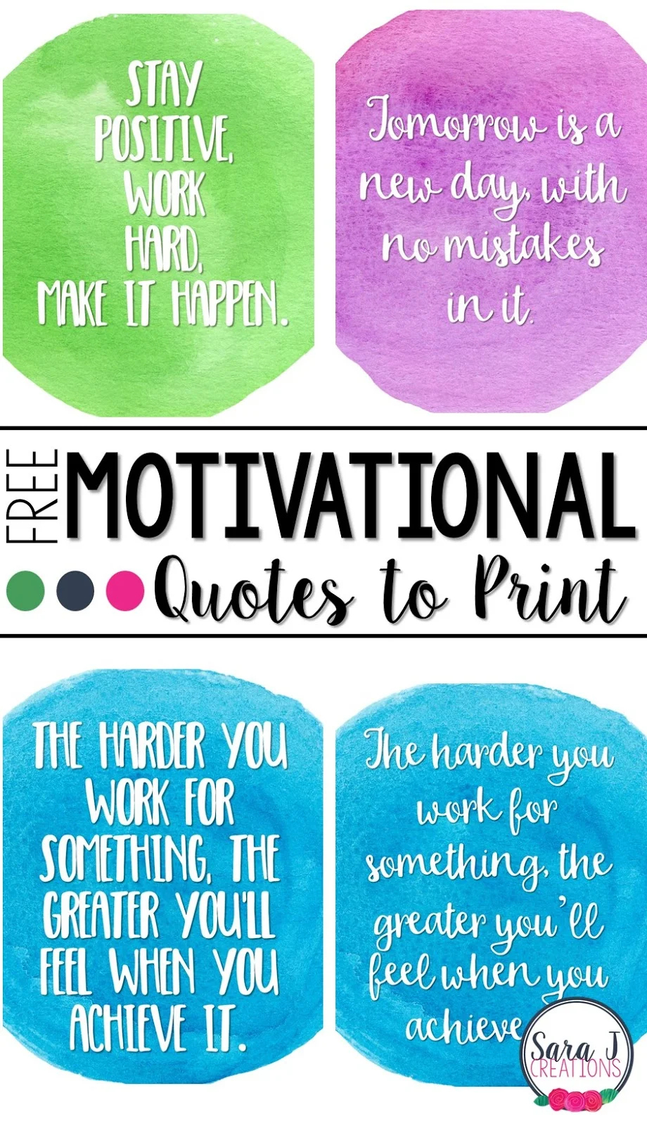 More Printable Quotes To Keep You Going | Sara J Creations for Free Printable Positive Quotes