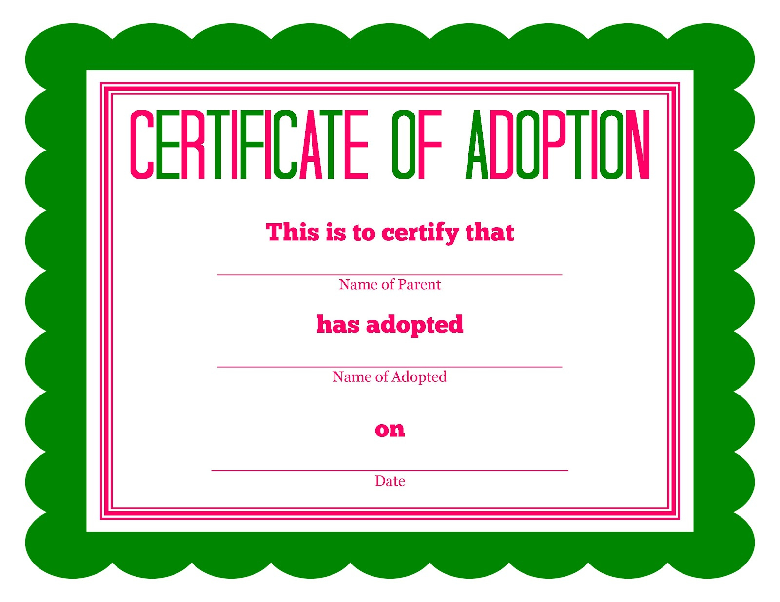 More Stuffed Animal Adoption Certificates throughout Free Printable Stuffed Animal Adoption Certificate