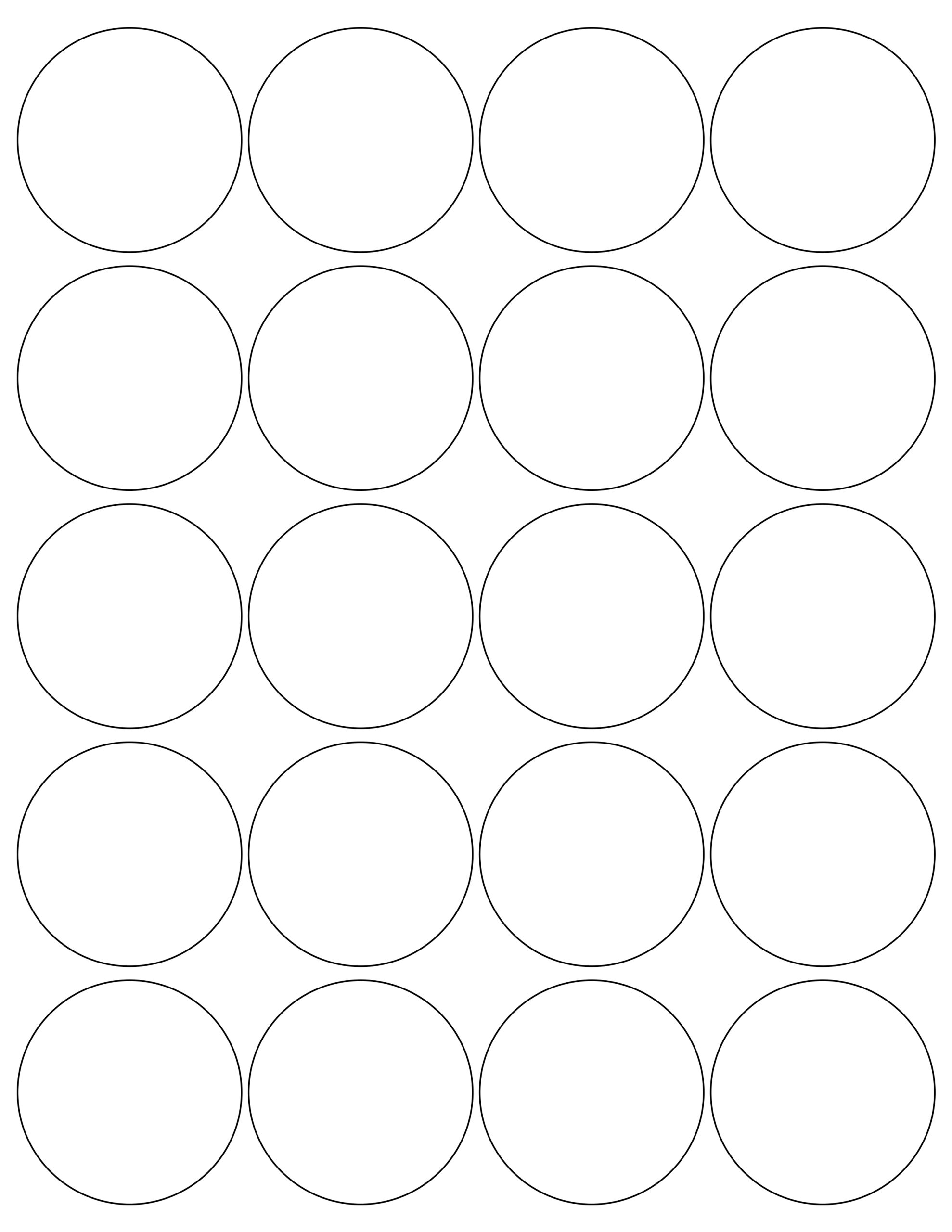 Mr630 – Dia. 2″ – Us Letter Sheet – 20 Round Labels – Mr-Label throughout Free Printable Round Labels