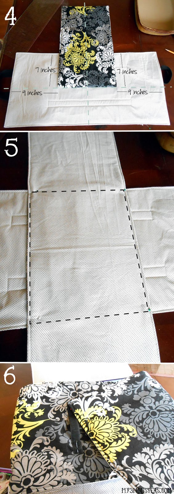 My 3 Monsters: Diy Casserole Carrier in Free Printable Casserole Carrier Pattern Free