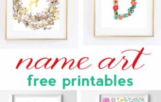 Name Art And Alphabet Printables {Free Printable Art} intended for Free Name Printables
