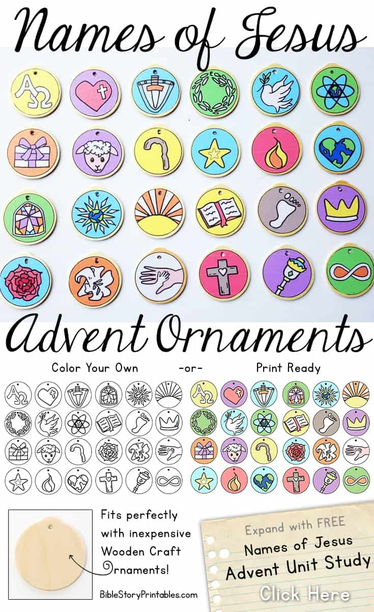 Names Of Jesus Advent - The Crafty Classroom intended for Free Printable Names Of Jesus