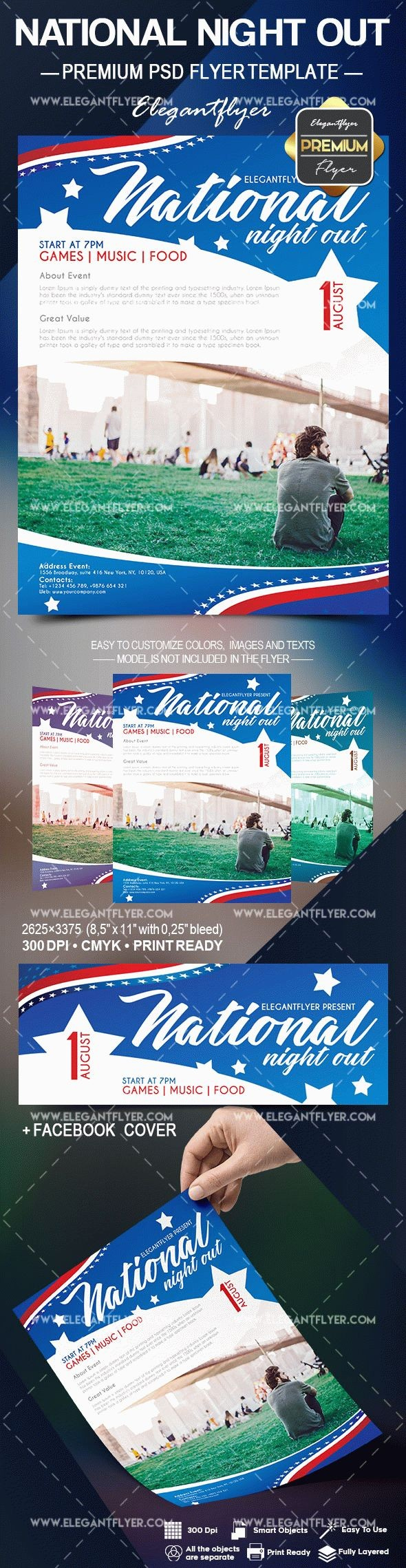 National Night Out – Flyer Psd Template - 10019658 |Elegantflyer in Free Templates For National Night Out Flyers And Images