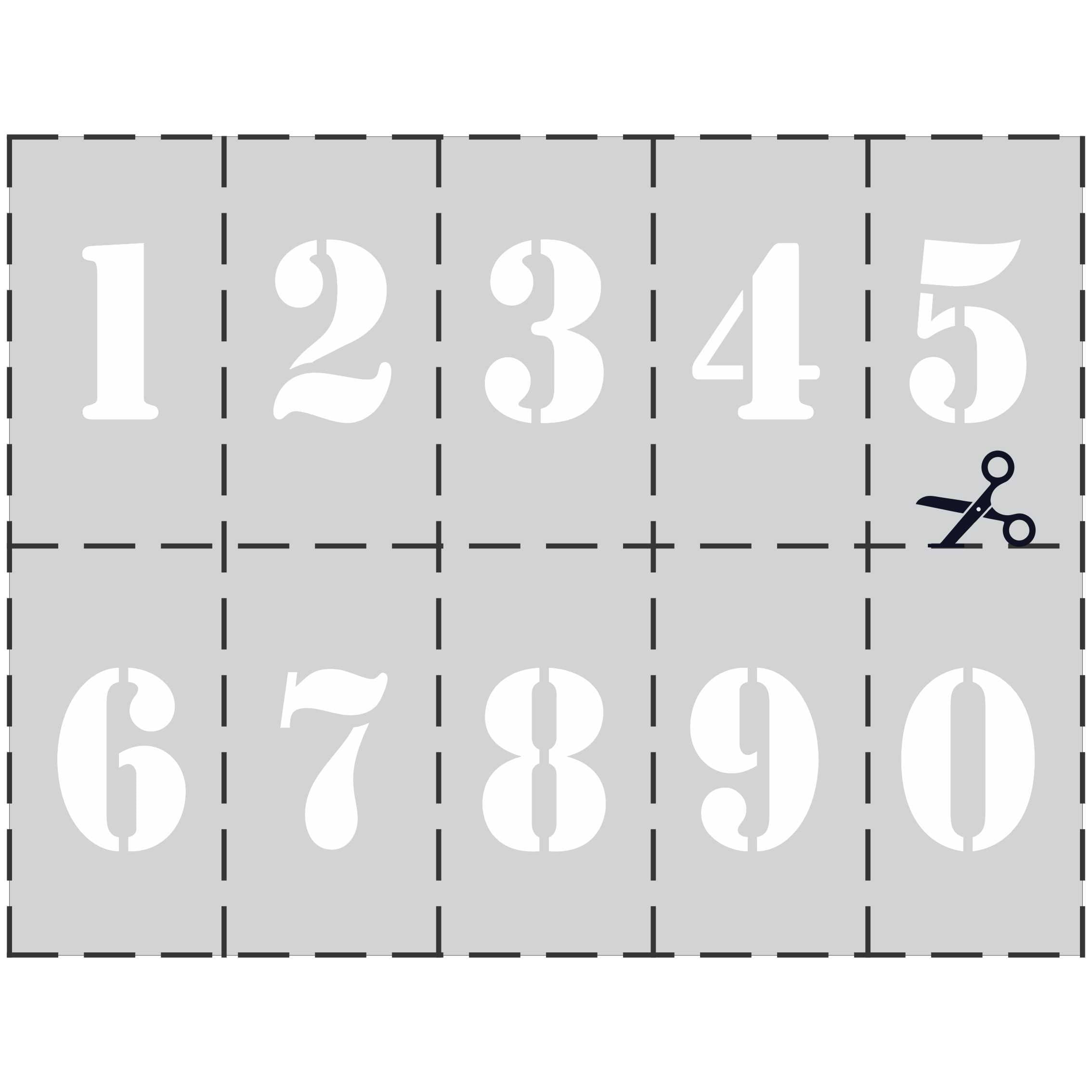 Numbered Stencil - Discount Safety Signs New Zealand with Printable Number Stencils For Spray Painting