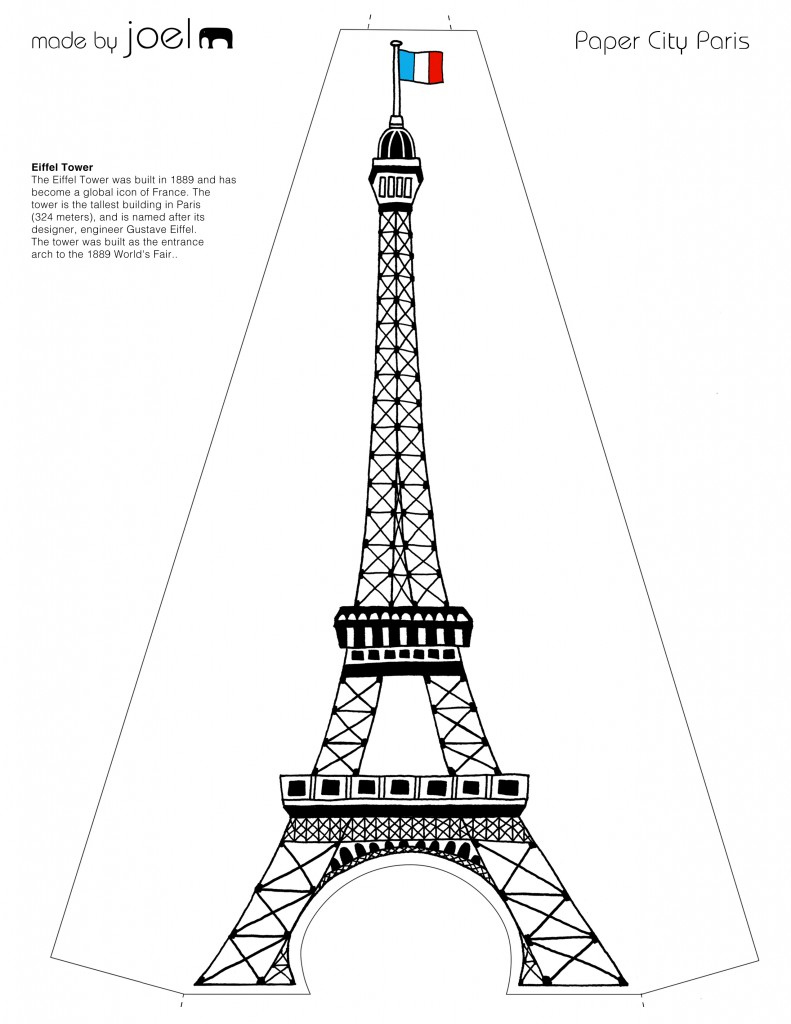 Paper City Paris! – Madejoel within Paris Free Printable Stencils