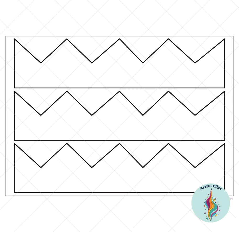 Paper Crown Template Set For Kindergarten Crafts - Free intended for Free Printable Crown Stencil