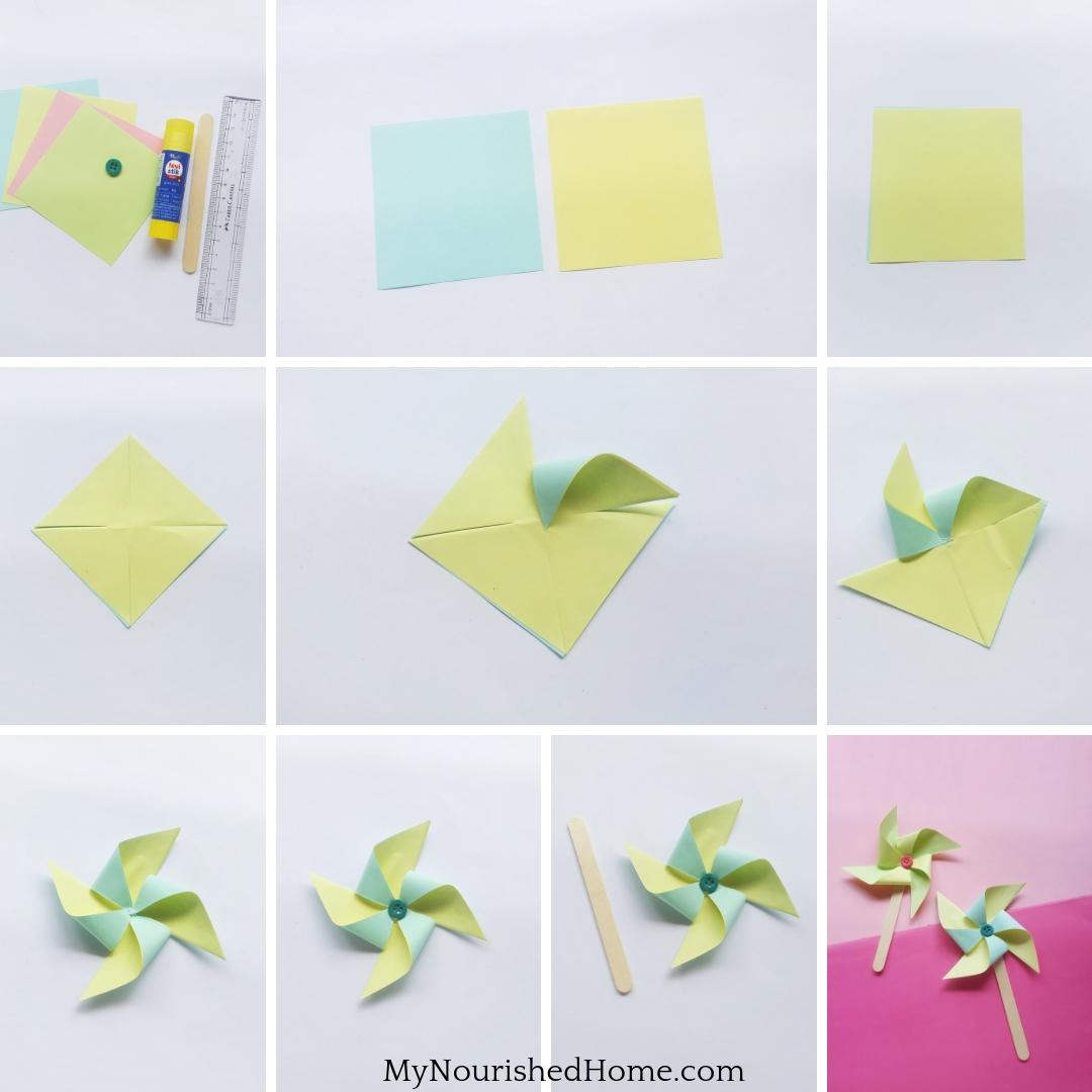 Paper Pinwheel Craft For Kids | My Nourished Home regarding Easy Printable Pinwheel Pattern