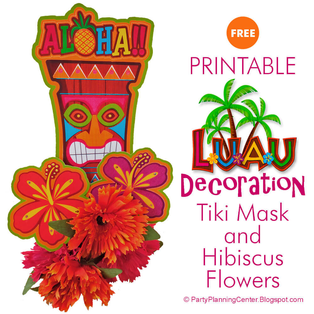 Party Planning: Free Printable Hawaiian Luau Decorations in Free Hawaiian Luau Printables