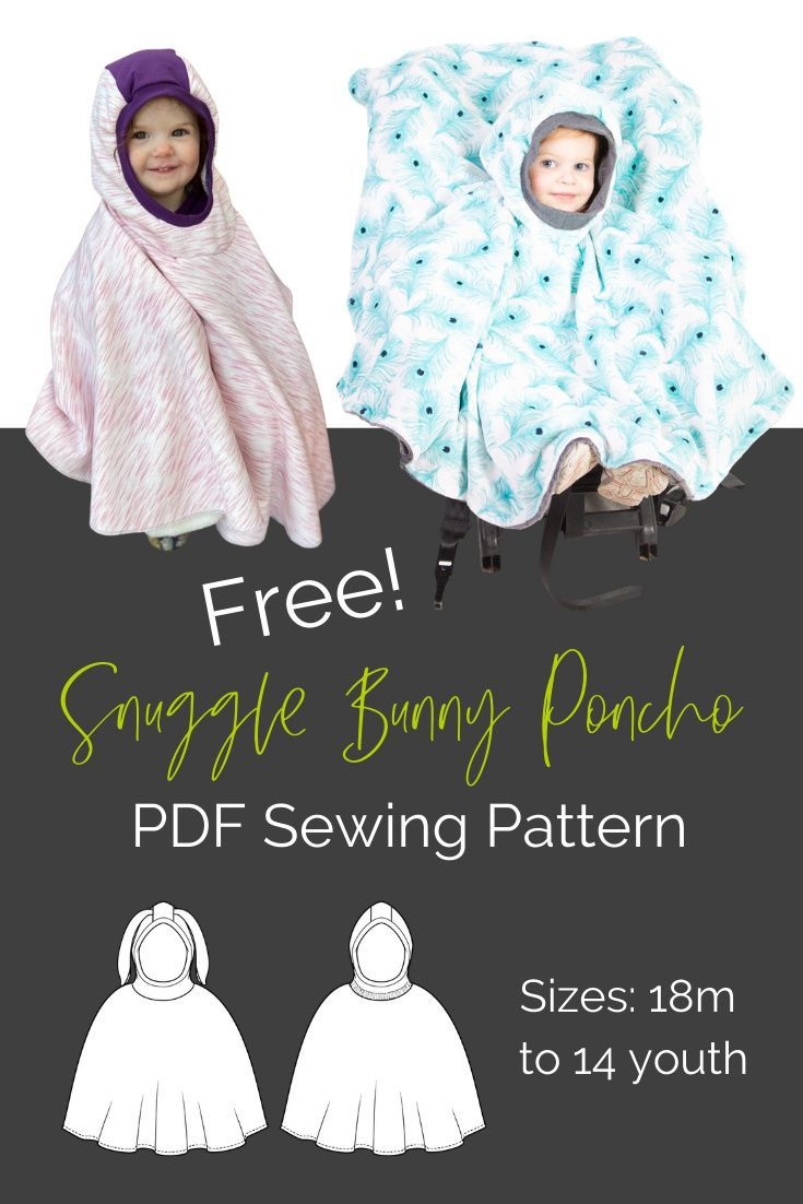 Pdf Sewing Pattern For Car Seat Poncho, Free With Email Subscription regarding Free Printable Car Seat Poncho Pattern