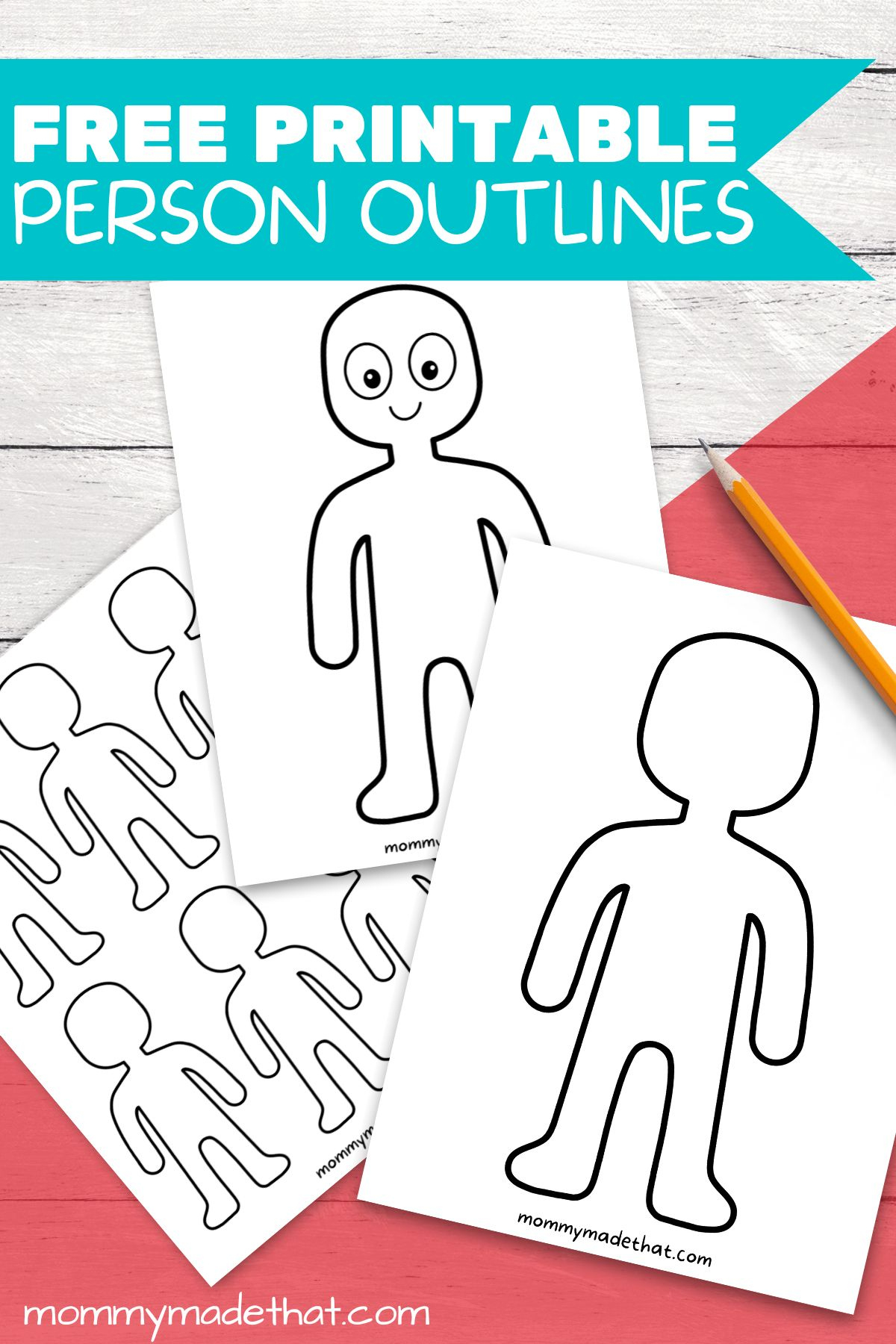 Person Outline And Templates (Lots Of Free Printables!) inside People Cutouts Stencil Printable