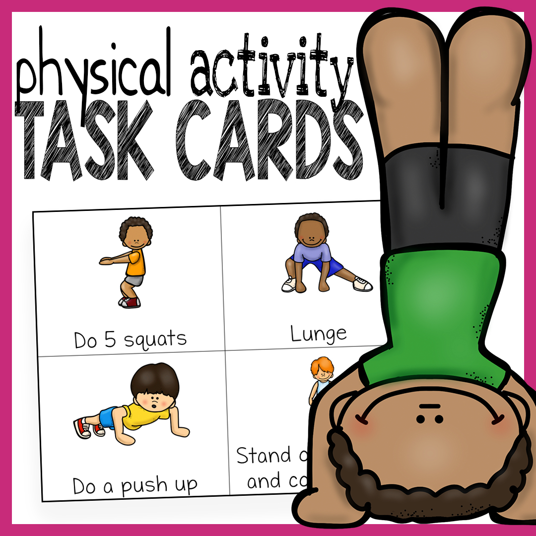 Physical Activity Cards - Exercise Cards with Free Printable Exercise Flash Cards