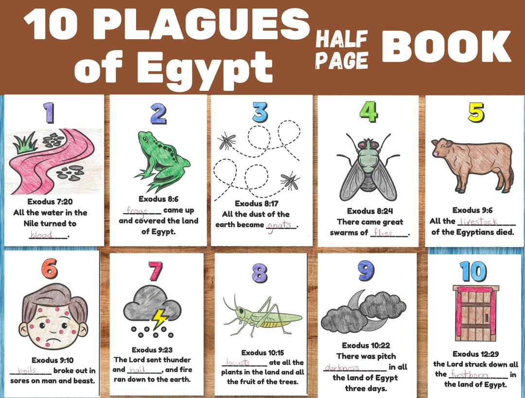 Plagues Of Egypt Printable Craft, Sunday School Lesson Activity regarding Free Printable 10 Plagues of Egypt