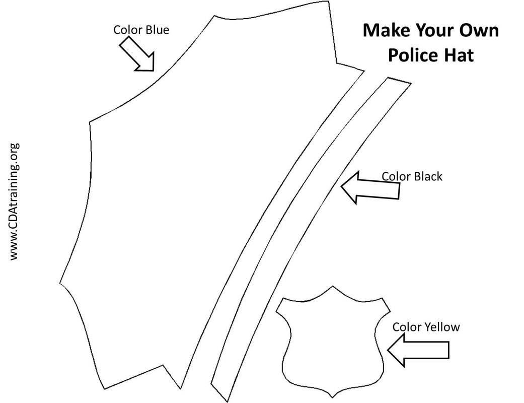 Police Hat Template Free Printable with Free Police Hat Printable