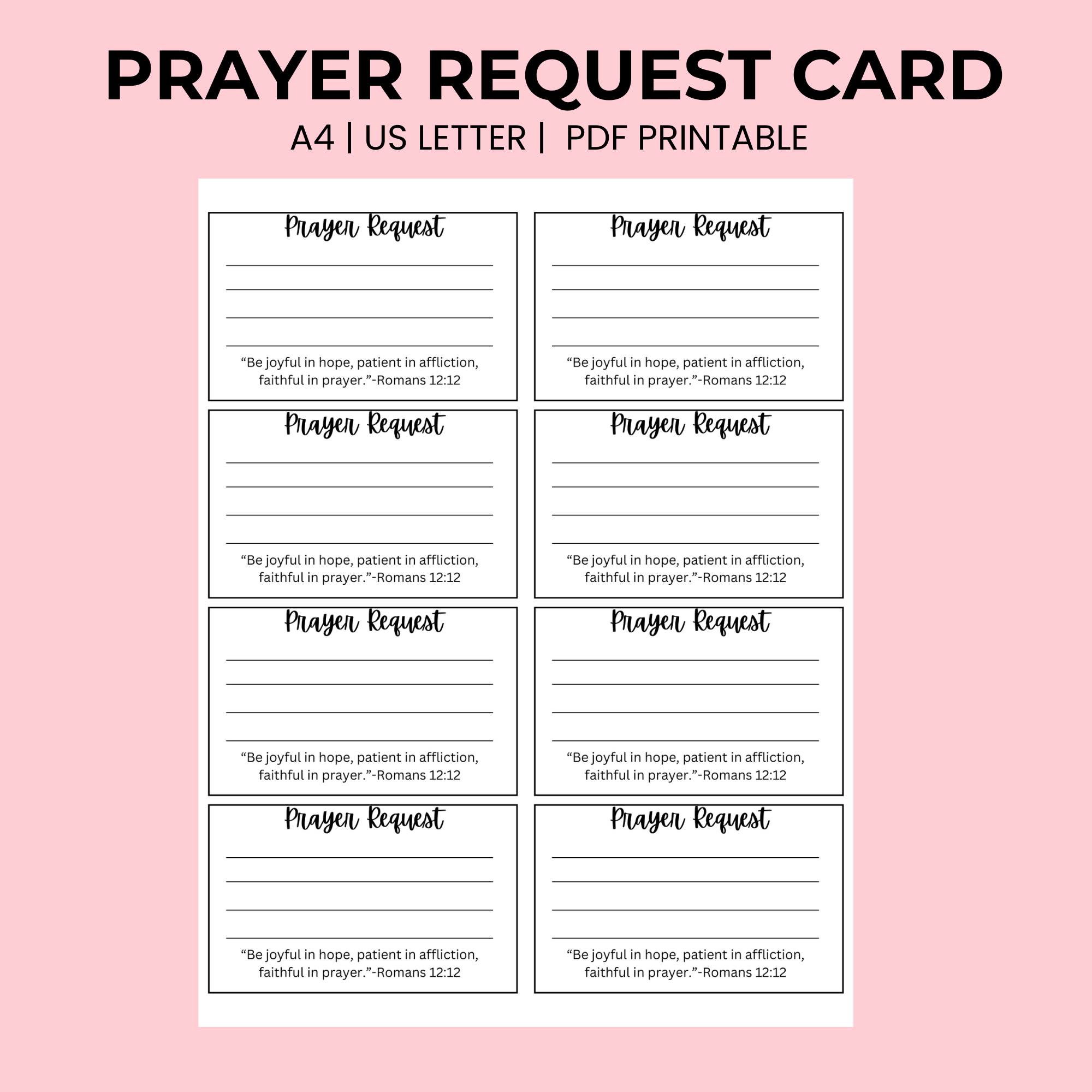 Prayer Request Card Printable intended for Free Prayer Request Card Templates