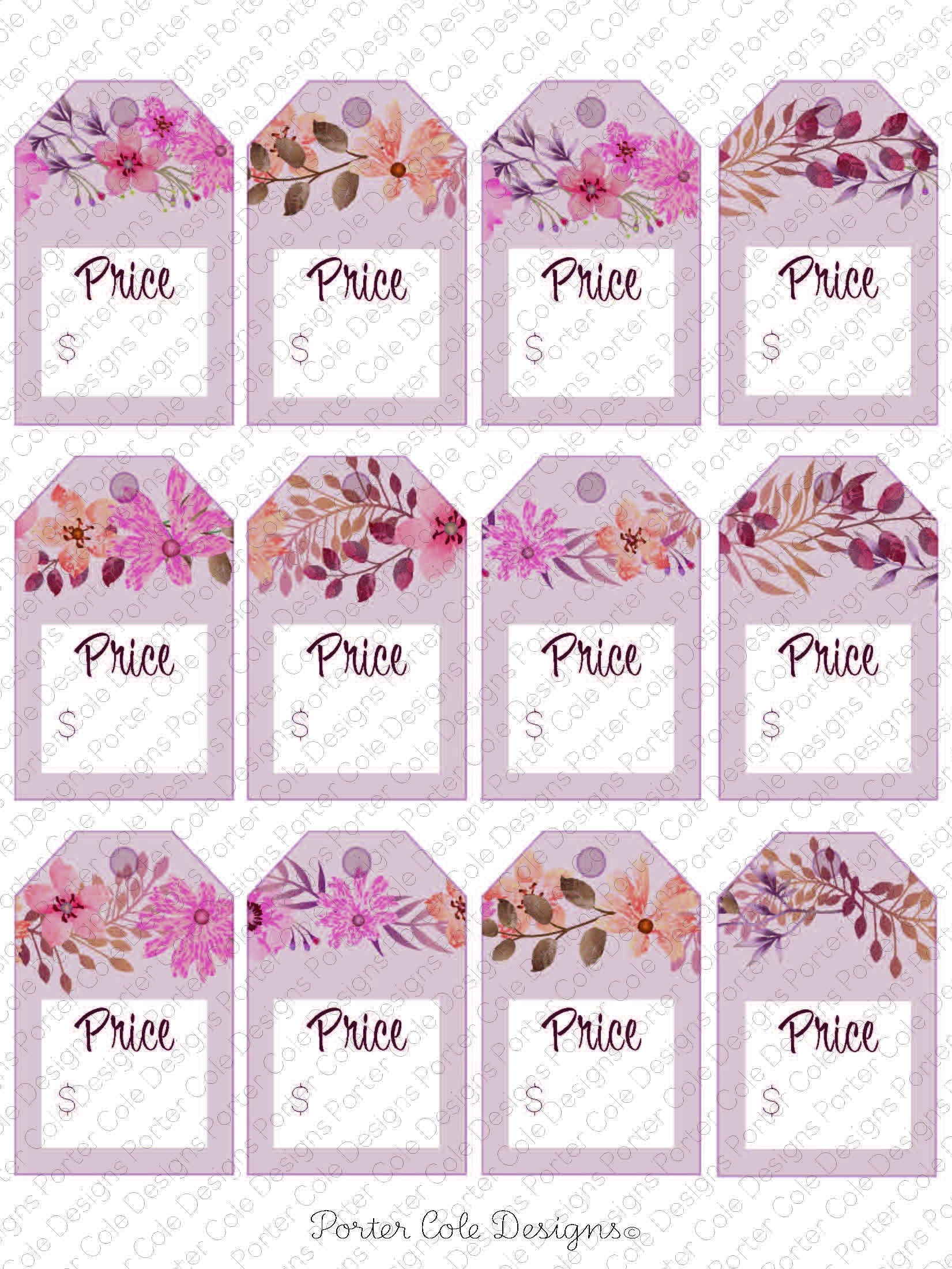 Preisschilder Fillable Printable- Digital File - Etsy.de regarding Free Printable Price Tags