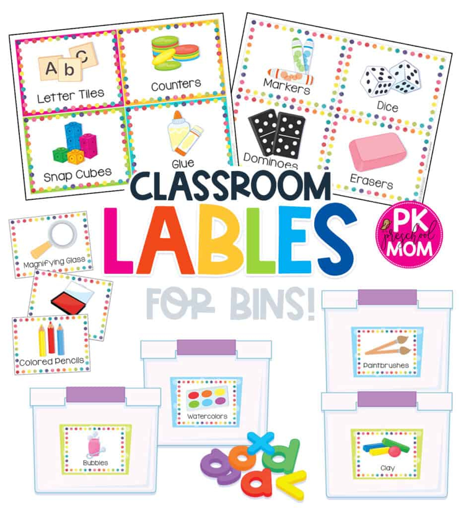 Preschool Classroom Printables &amp;amp; Charts - Preschool Mom with regard to Free Printable Classroom Labels With Pictures