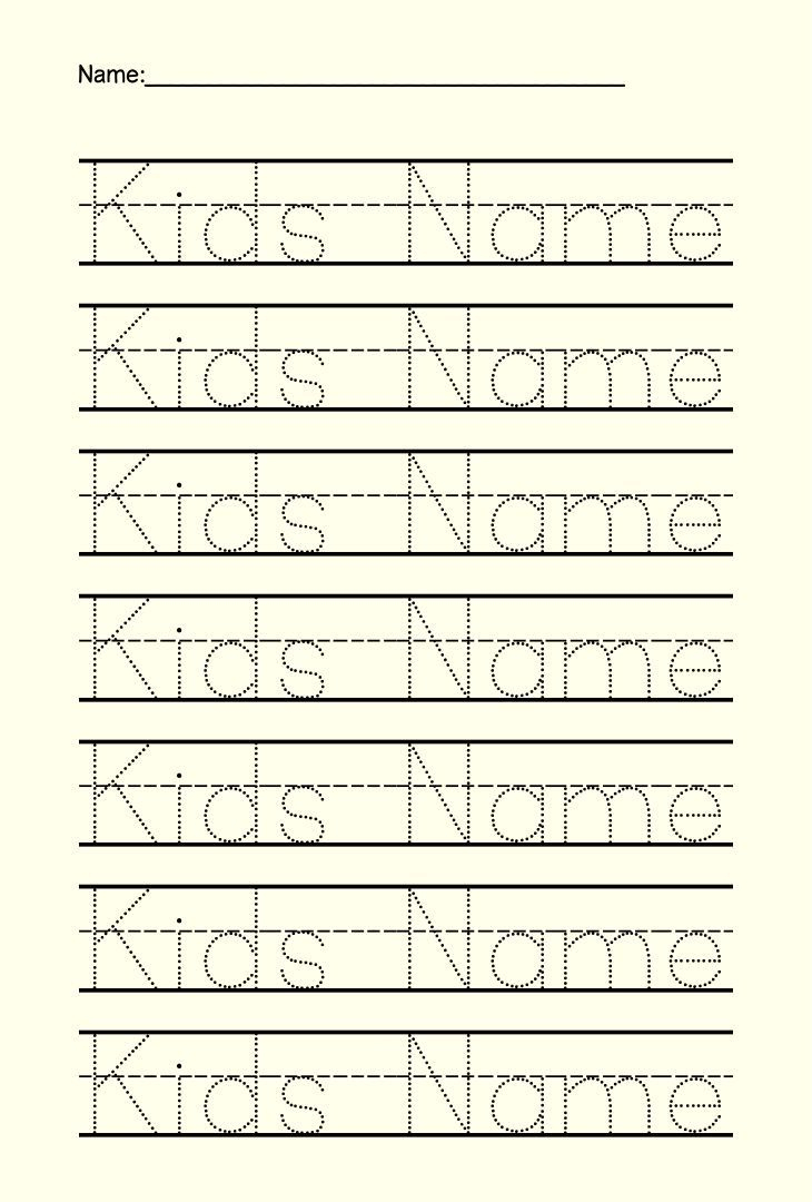 Preschool Name Tracing - 15 Free Pdf Printables | Printablee within Free Name Printables