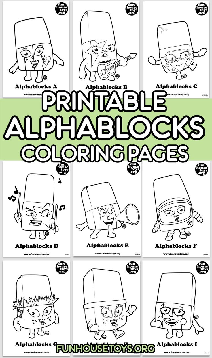 Printable Alphablocks Coloring Pages For Kids inside Alphablocks Free Printables
