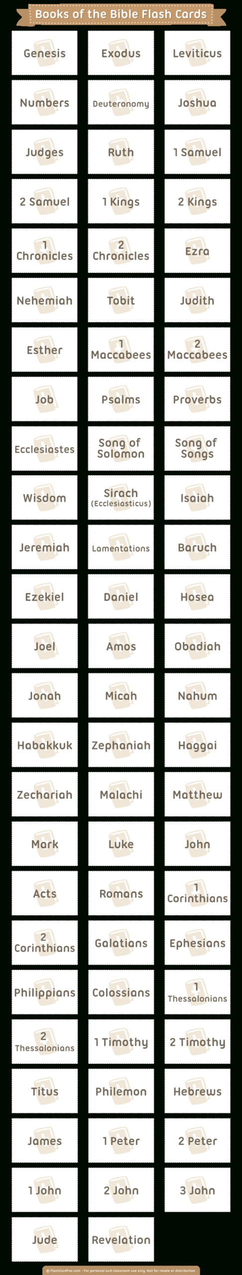 Printable Books Of The Bible Flash Cards throughout Books Of The Bible Cards Free Printable