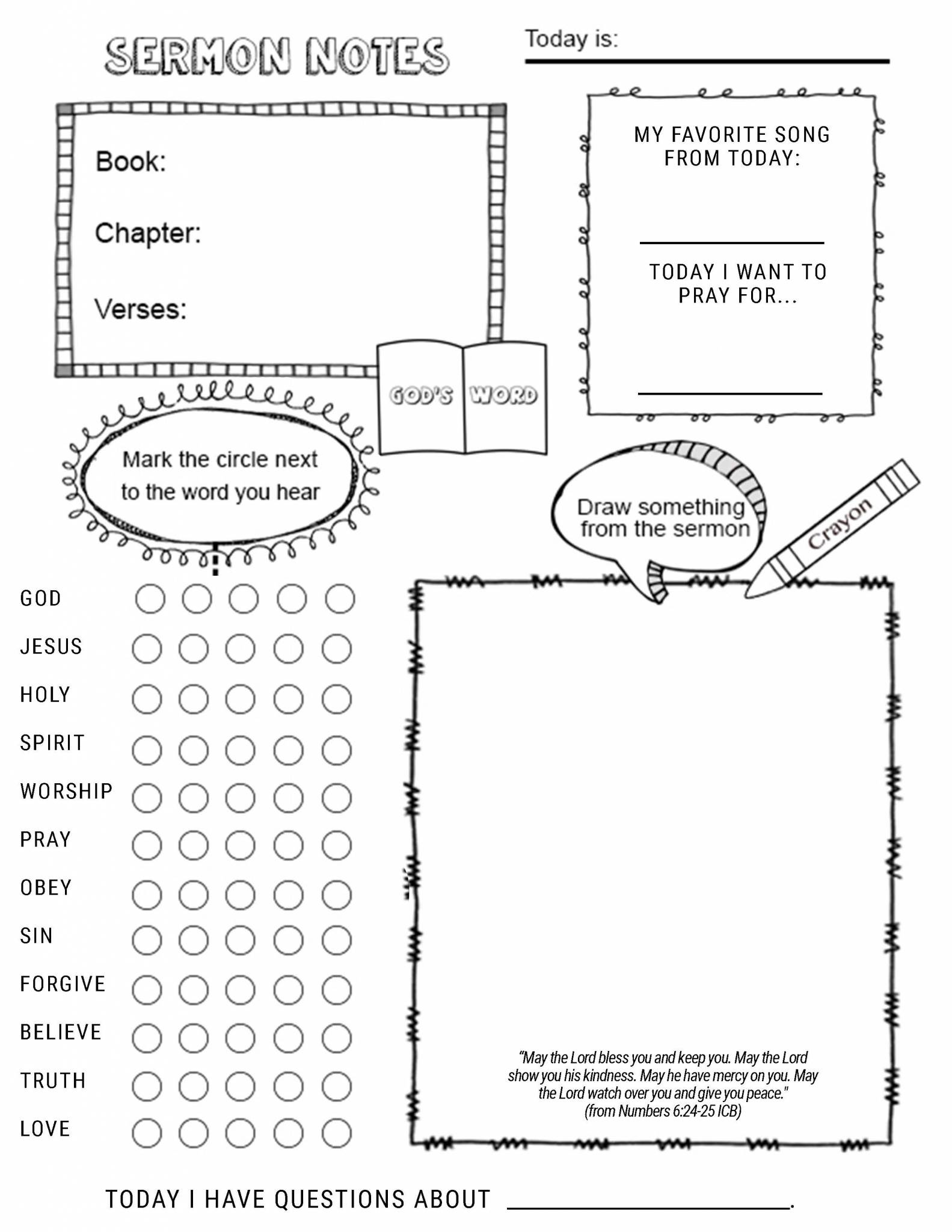 Printable Children&amp;#039;S Bulletin - Iphc Discipleship Ministries with Free Childrens Church Printables