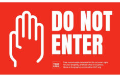 Printable Do Not Enter Sign Templates in Free Online Printable Signs
