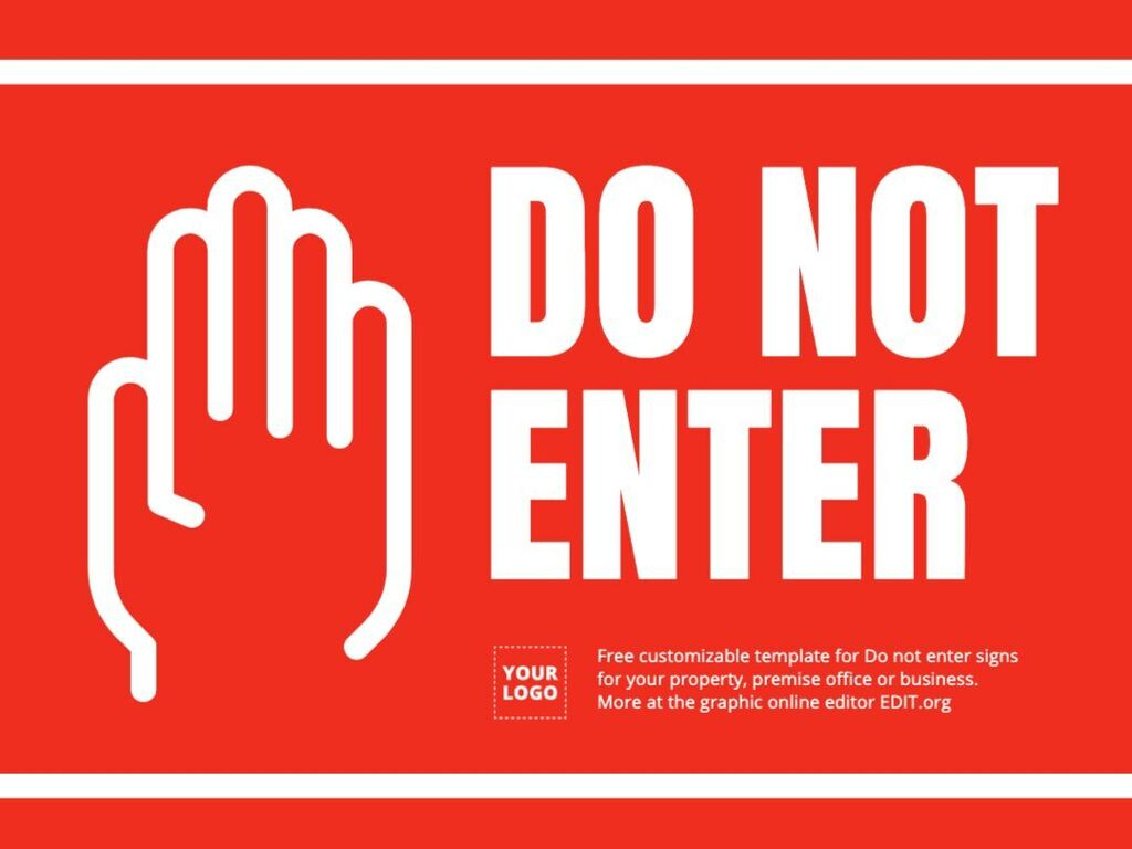 Printable Do Not Enter Sign Templates in Free Online Printable Signs