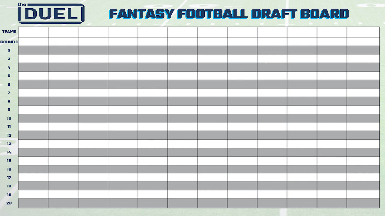 Printable Fantasy Football Draft Board For Your 2021 Draft regarding Fantasy Football Draft Board Free Printable