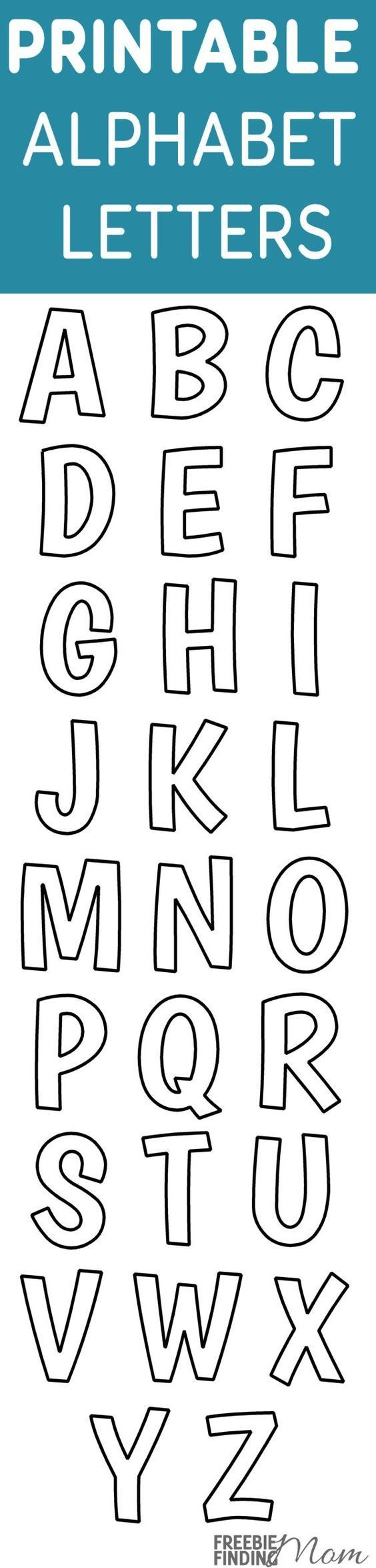 Printable Free Alphabet Templates with Printable 10 Inch Letter Stencils