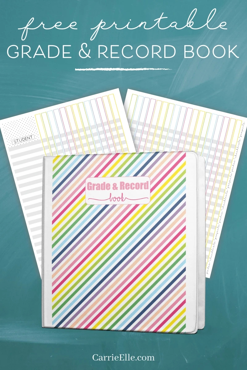 Printable Grade Book For Teachers - Carrie Elle pertaining to Free Printable Teacher Roll Book