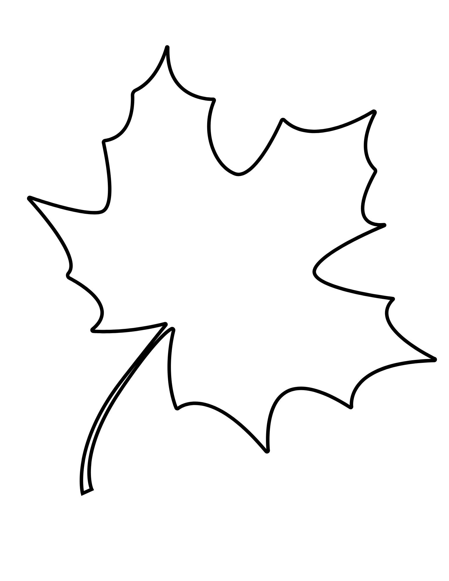 Printable Leaf Outline Templates - Crafty Morning inside Free Printable Leaf Patterns