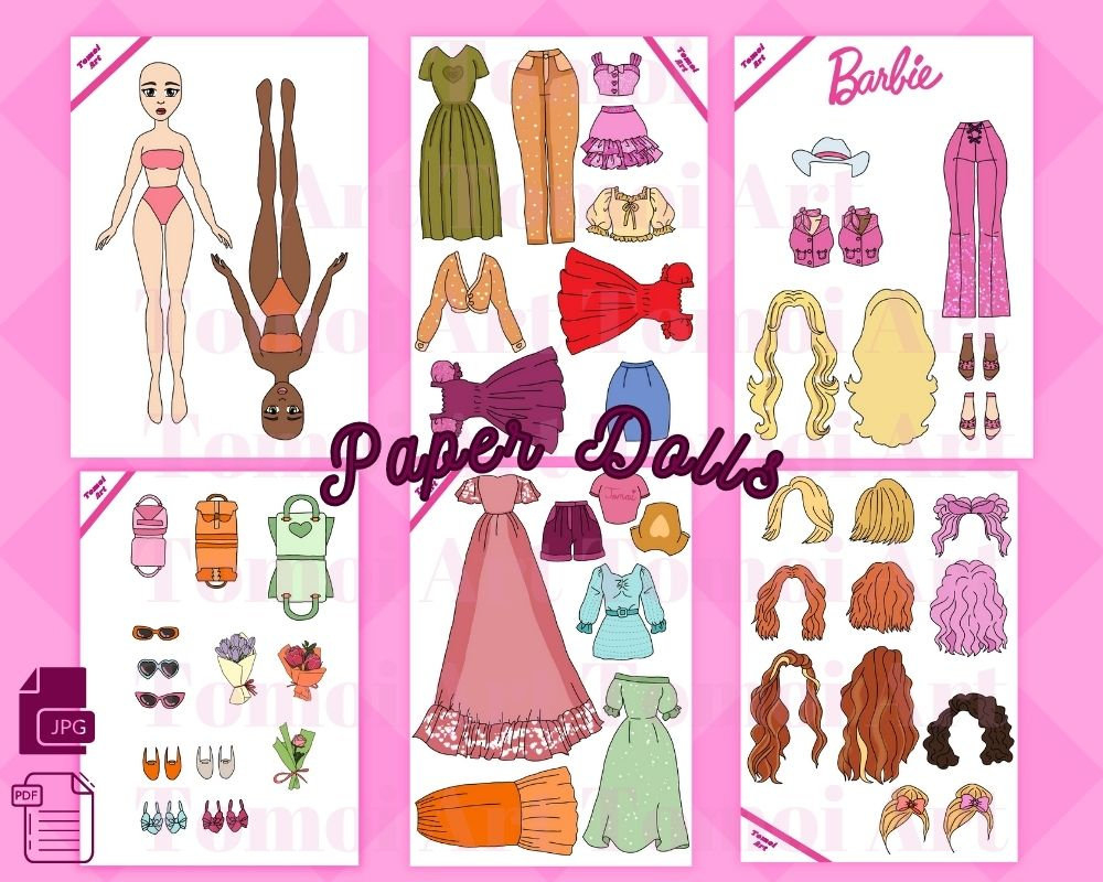 Printable Paper Doll Dress Up Girls Korean Paper Doll Kpop Doll with regard to Free Printable Barbie Paper Dolls And Clothes