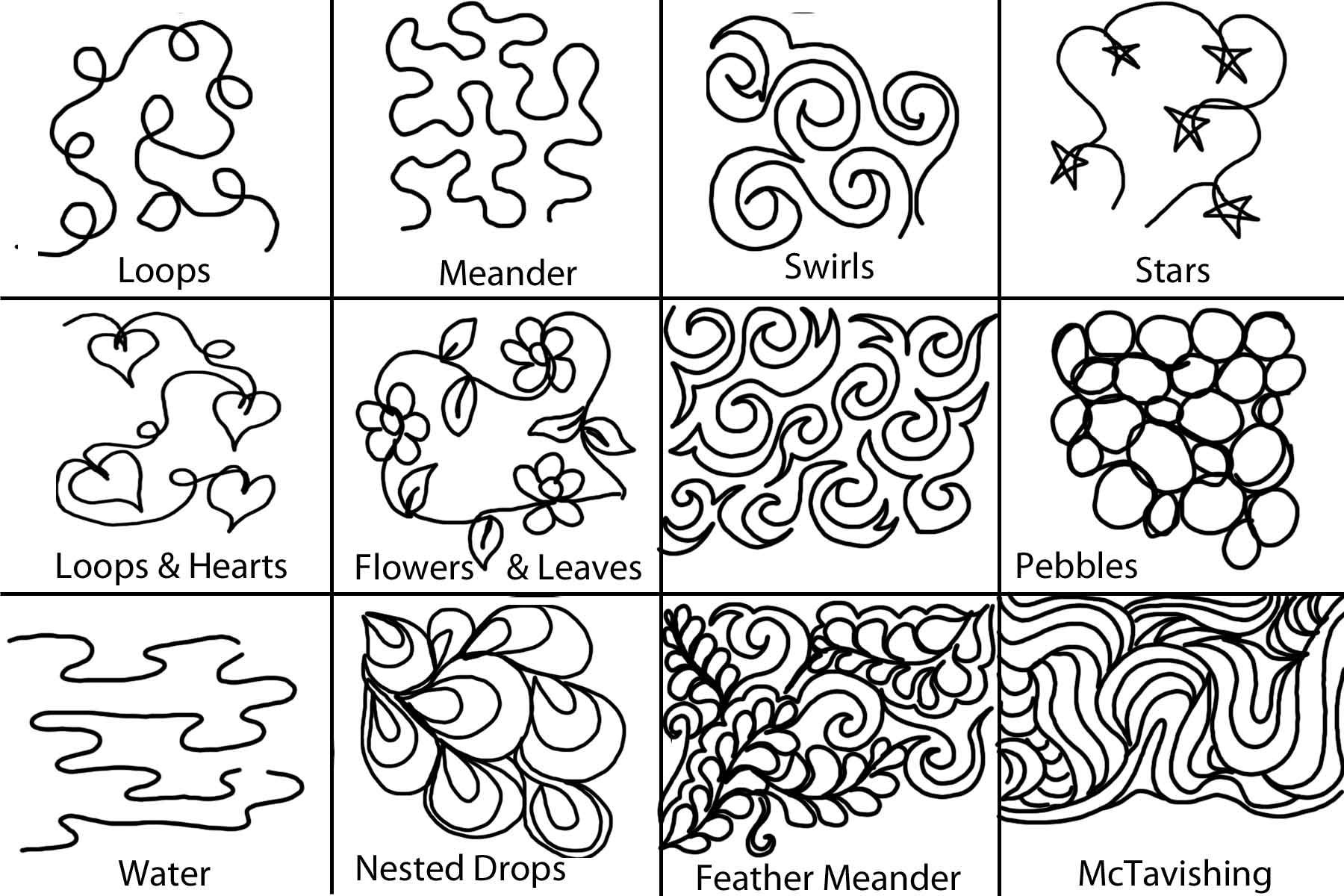 Quilting Stencils For Machine Quilting Free Printable Hand for Quilting Stencil Templates Free
